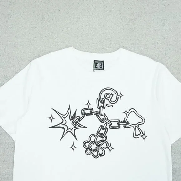 Always White Graphic Short Sleeve T Shirt